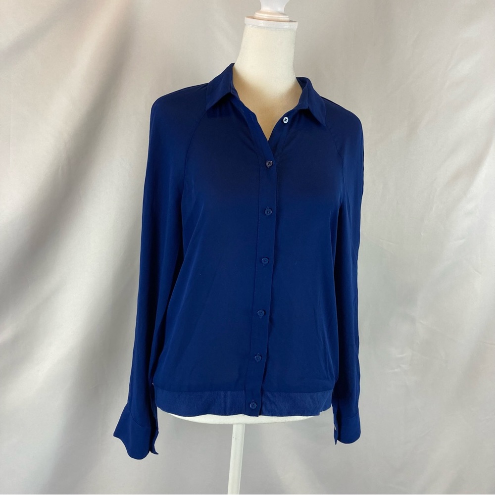 The Kooples Sport Royal Blue Shirt - Purchased in Paris